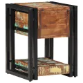 Table de Nuit 40x40x40 cm en Bois Massif Récupéré