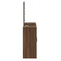 Coiffeuse  avec lumières LED Chêne brun 102x33x135 cm