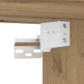 Armoires de chevet  avec lumières LED murales 2 pcs Chêne Artisan