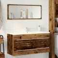 Meuble lavabo Bois ancien 100x38,5x48 cm Bois aggloméré