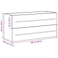 Meuble lavabo Bois ancien 100x38,5x48 cm Bois aggloméré