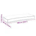 Coussins de palette pour banc 2 pcs Anthracite 100x40x8 cm en tissu Oxford