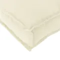 Coussin de palette pour banc Crème 100x40x8 cm Tissu Oxford