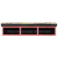 Meuble TV mural  Multicolore 100x30x22cm en bois d'ingénierie