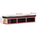 Meuble TV mural  Multicolore 100x30x22cm en bois d'ingénierie