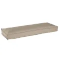 Coussin de palette pour Banc Taupe 120x40x8 cm Tissu Oxford