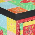 Meuble TV  Multicolore 100x35x50 cm en bois de mangue massif