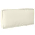 Coussin de palette pour dossier Crème 80x40x12 cm Tissu Oxford