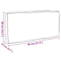 Coussin de palette pour dossier Crème 80x40x12 cm Tissu Oxford