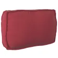 Coussin Palette pour Dossier Rouge Vin 70x40x12 cm Tissu Oxford