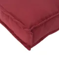 Coussin Palette pour Dossier Rouge Vin 70x40x12 cm Tissu Oxford