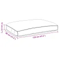 Coussin de Pallet pour Siège Crème 120x80x12 cm Tissu Oxford