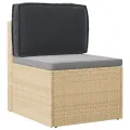 Coussin de palette pour dossier Noir 60x40x12 cm Tissu Oxford