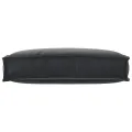 Coussin de palette pour dossier Noir 60x40x12 cm Tissu Oxford
