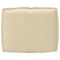 Coussin de palette pour dossier Beige 50x40x12 cm en tissu Oxford