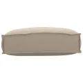 Coussin de palette pour dossier Taupe 50x40x12 cm Tissu Oxford