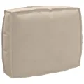 Set de coussins de palette 2 pièces taupe en tissu oxford