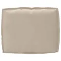Set de coussins de palette 2 pièces taupe en tissu oxford