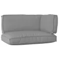 Ensemble de coussins de palette 3 pièces en tissu oxford gris