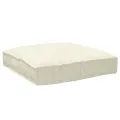Ensemble de coussins de palette en 2 pièces crème en tissu Oxford
