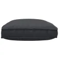 Coussin de Palette pour Siège Noir 120x80x12 cm Tissu Oxford