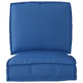 Set de coussins en palette de 2 pièces bleu royal en tissu Oxford