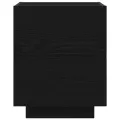 Table de chevet  avec lumières LED Chêne noir 45x40x55 cm