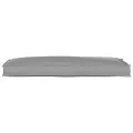Coussin de palette pour banc gris 110x40x8 cm en tissu Oxford