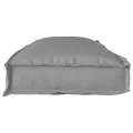 Coussin de palette pour banc gris 110x40x8 cm en tissu Oxford