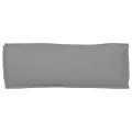 Coussin de palette pour banc gris 110x40x8 cm en tissu Oxford