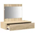 Table de Maquillage Suspendue Chêne de Sonoma 83x40x70 cm