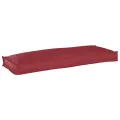 Coussin de palette pour banc rouge vin 110x40x8 cm en tissu Oxford