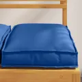 Coussins de palette pour siège 2 pcs Bleu royal 40x40x8 cm Tissu Oxford