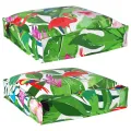 Coussins de palette pour siège 2 pcs Jungle tropicale 40x40x8 cm Tissu Oxford
