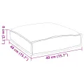Coussins de palette pour siège 2 pcs Jungle tropicale 40x40x8 cm Tissu Oxford