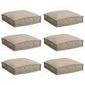 Coussins de palette pour sièges 6 pcs Taupe 40x40x8 cm Tissu Oxford