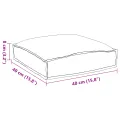 Coussins de palette pour sièges 6 pcs Taupe 40x40x8 cm Tissu Oxford