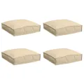 Coussins de palette pour siège 4 pcs Beige 40x40x8 cm Oxford