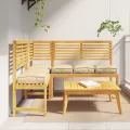 Coussins de palette pour siège 6 pcs Beige 40x40x8 cm Tissu Oxford