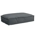 Coussin Palette pour siège anthracite 60x40x8 cm en tissu Oxford