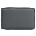 Coussin Palette pour siège anthracite 60x40x8 cm en tissu Oxford
