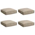 Coussins de Palette pour siège 4 pcs Taupe 40x40x8 cm Tissu Oxford
