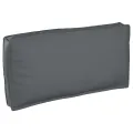 Coussin Palette pour Siège/Dossier Anthracite 120x60x12 cm Tissu Oxford