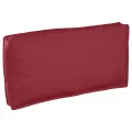 Coussin de palette pour siège/dossier rouge vin 120x60x12 cm en tissu Oxford