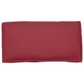 Coussin de palette pour siège/dossier rouge vin 120x60x12 cm en tissu Oxford