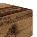Meuble de Chevet avec Lumières LED Bois Ancien 70 x 36 x 40,5 cm