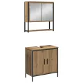 Ensemble de meubles de salle de bain 4 pièces Chêne artisanal Bois d'ingénierie