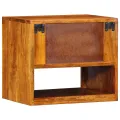 Tables de chevet  2 pièces 40x35x35 cm en bois massif d'acacia