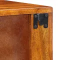 Tables de chevet  2 pièces 40x35x35 cm en bois massif d'acacia