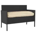 Coussin de palette pour siège/dossier Beige 120x50x12 cm en tissu Oxford